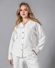 Winter Cotton Jacquard Pajama Set 6704