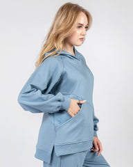 Slant Hoodie Pajama Set 6705