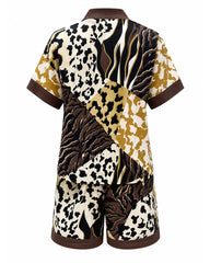 Safari Viscose Short Set 6839