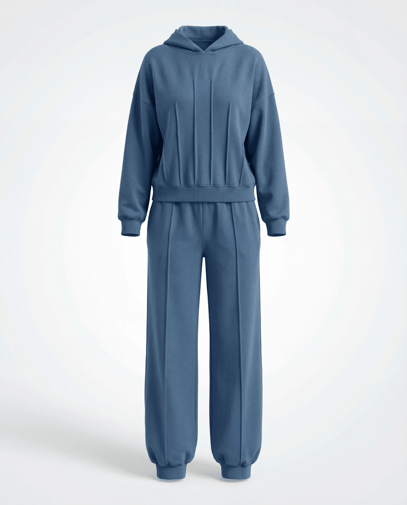 Blue Serene Pajama Set 6711B - Youlya - winter pajama set