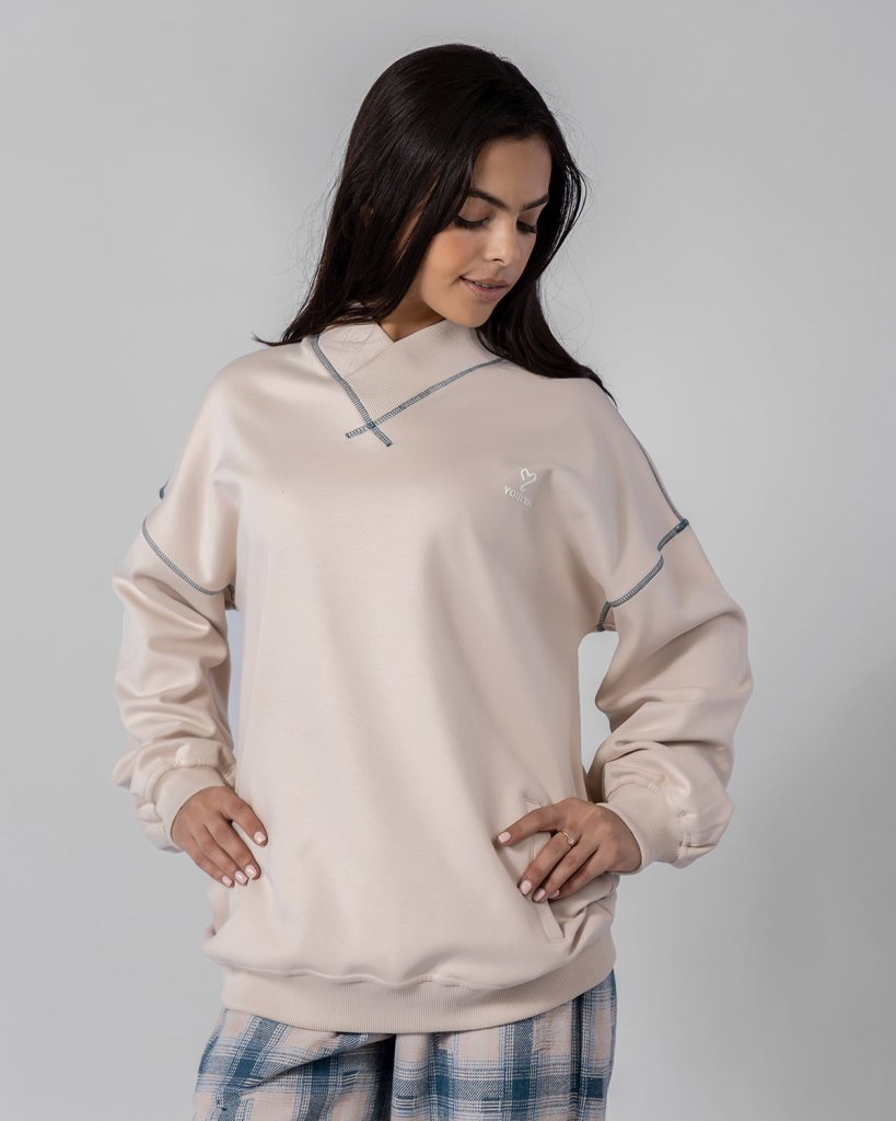 Blush Cross pajama set 6702 - Youlya - pajama set