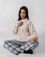 Blush Cross pajama set 6702 - Youlya - pajama set