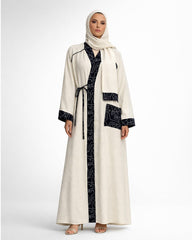 Classic Eid Elegance Abaya 123 - Youlya - cardigan