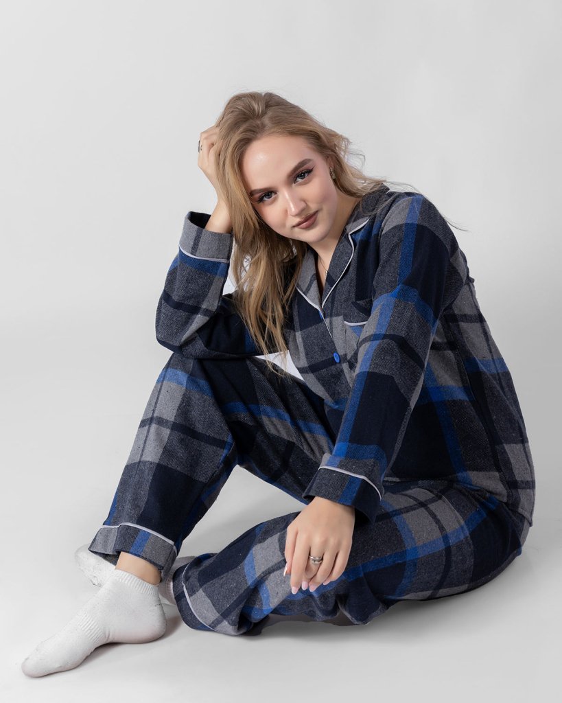 Classic Navy Comfort Set 6718 - Youlya - pajama set