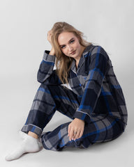 Classic Navy Comfort Set 6718 - Youlya - pajama set