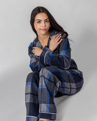 Classic Navy Comfort Set 6718 - Youlya - pajama set