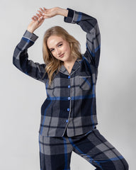 Classic Navy Comfort Set 6718 - Youlya - pajama set