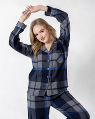 Classic Navy Pajama Set 6718 - Youlya - pajama set