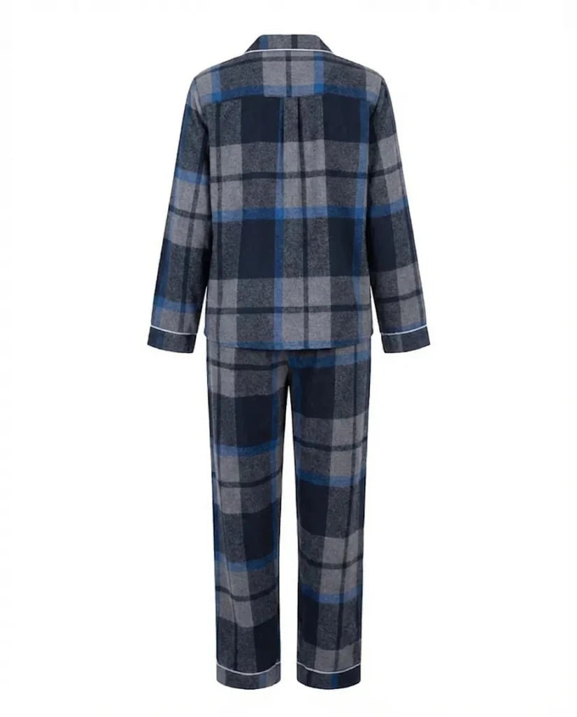Classic Navy Pajama Set 6718 - Youlya - winter pajama set