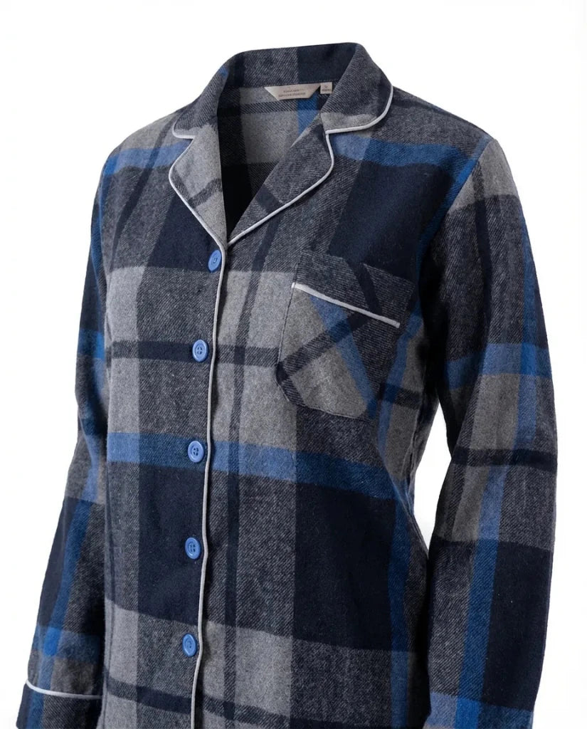 Classic Navy Pajama Set 6718 - Youlya - winter pajama set