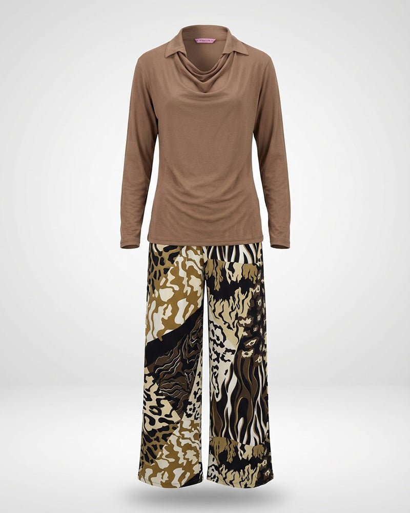 Earth Flow Pajama Set 6802 - Youlya - pajama set