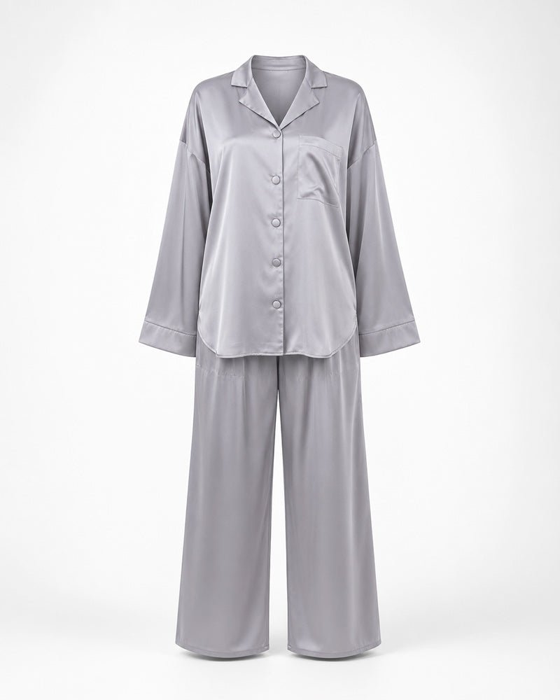 Elara Satin Oversized Pajama Set 6831 - Youlya - pajama set
