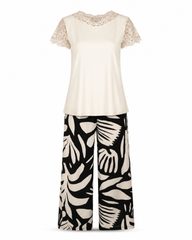 Ivory Bloom Lace Pajama Set 6607 - Youlya - pajama set