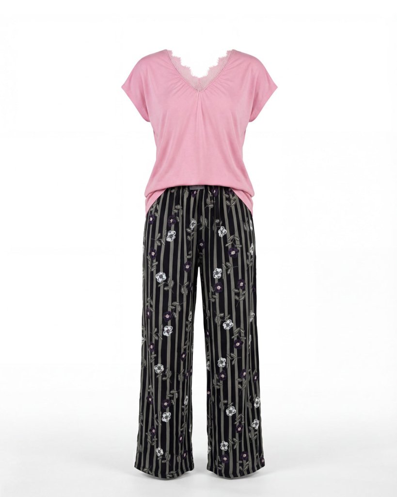 Midnight Elegance Pajama Set 6818 - Youlya - pajama set