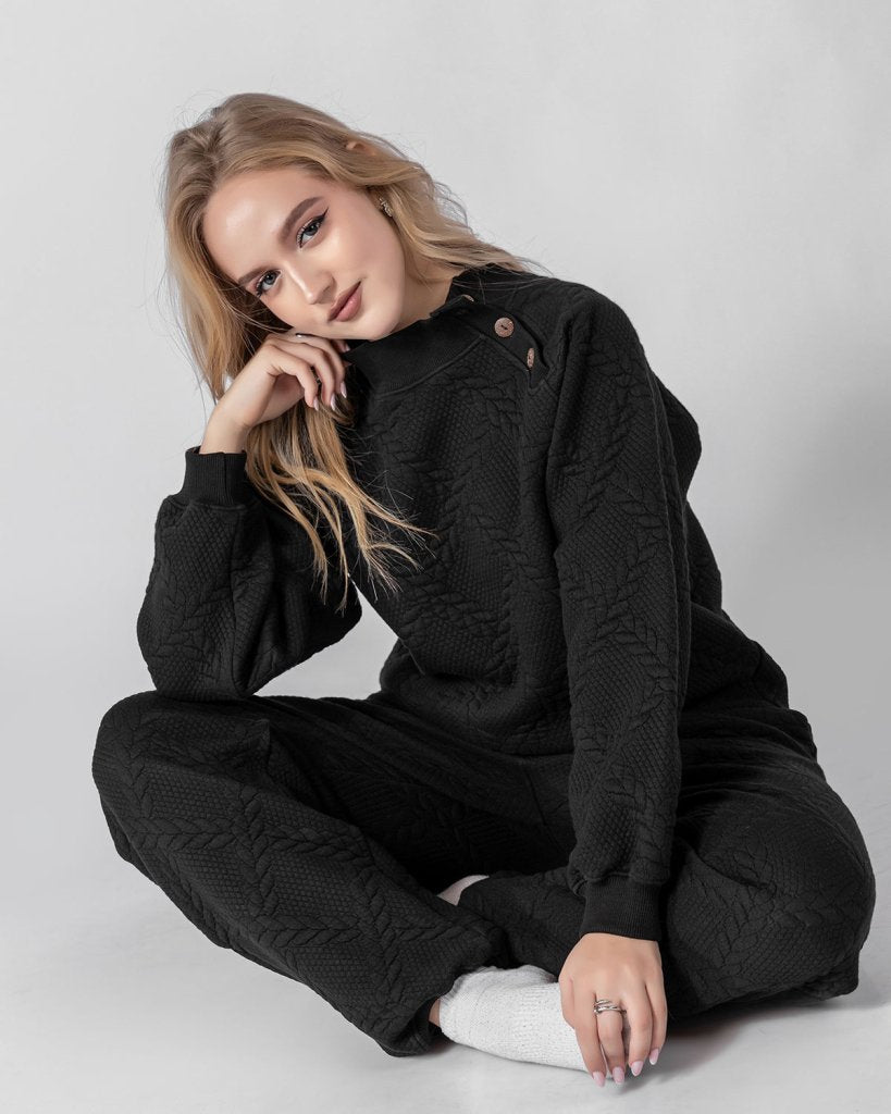 Obsidian Weave Pajama Set 6712A - Youlya - pajama set