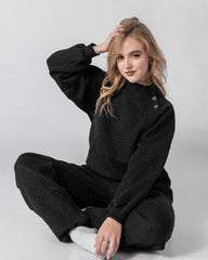 Obsidian Weave Pajama Set 6712A - Youlya - pajama set