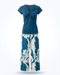 Ocean Breeze Viscose Pajama Set 6815 - Youlya - pajama set