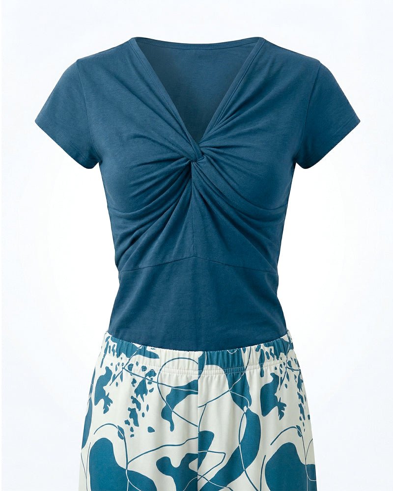 Ocean Breeze Viscose Pajama Set 6815 - Youlya - pajama set