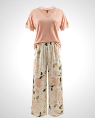 Blush Lace Pajama Set 6813