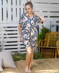 Pajama Set Shorts 6622 - Youlya - pajama set