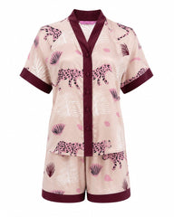 Safari Chic Viscose Short Set 6838 - Youlya - pajama set