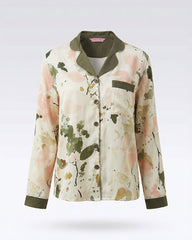 Soft Olive Garden Pajama Set 6825 - Youlya - pajama set