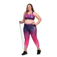 Fira-printed Sports Bra and Leggings set - Youlya
