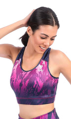 Fira-printed Sports Bra and Leggings set - Youlya