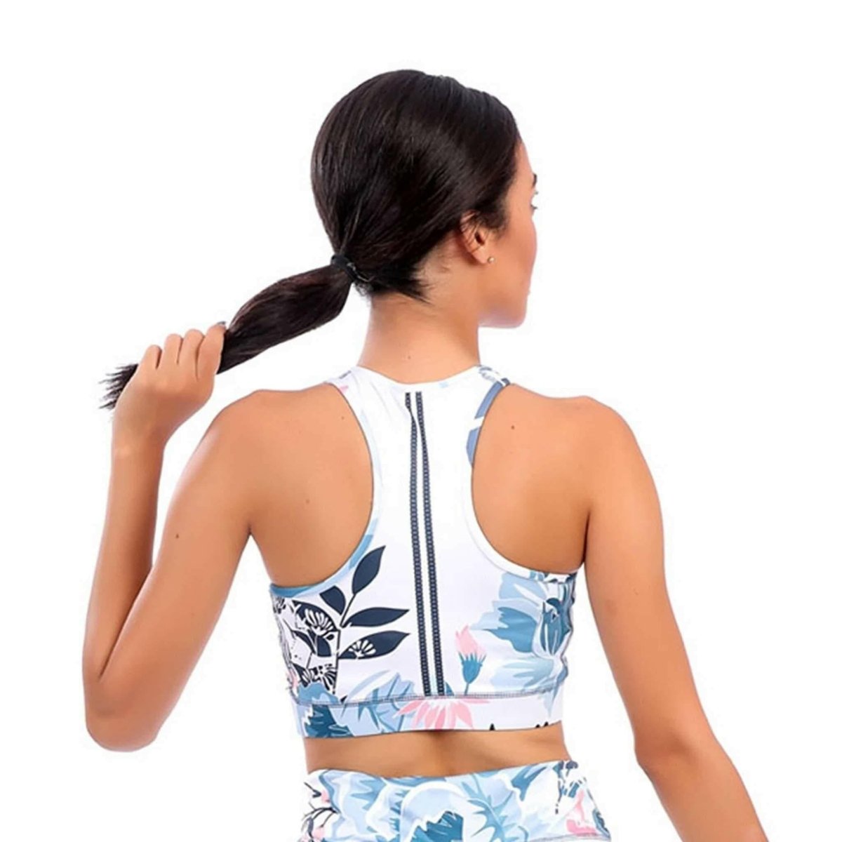 Flora-printed Sports Bra and Leggings set - Youlya