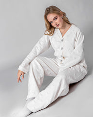 Winter Cotton Jacquard Pajama Set 6704
