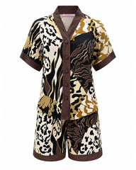 Safari Viscose Short Set 6839