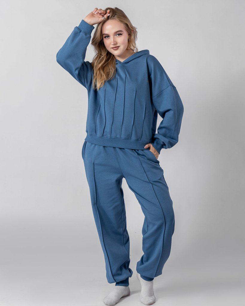 Blue Serene Pajama Set 6711B - Youlya - 