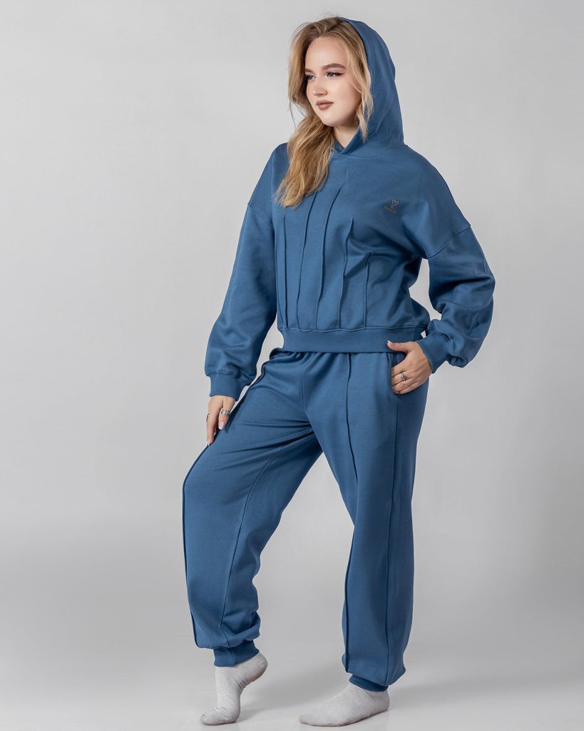 Blue Serene Pajama Set 6711B - Youlya - 