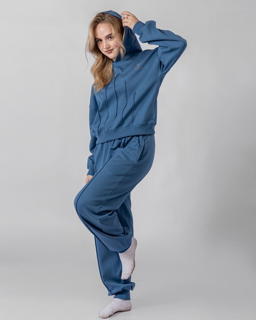 Blue Serene Pajama Set 6711B - Youlya - 