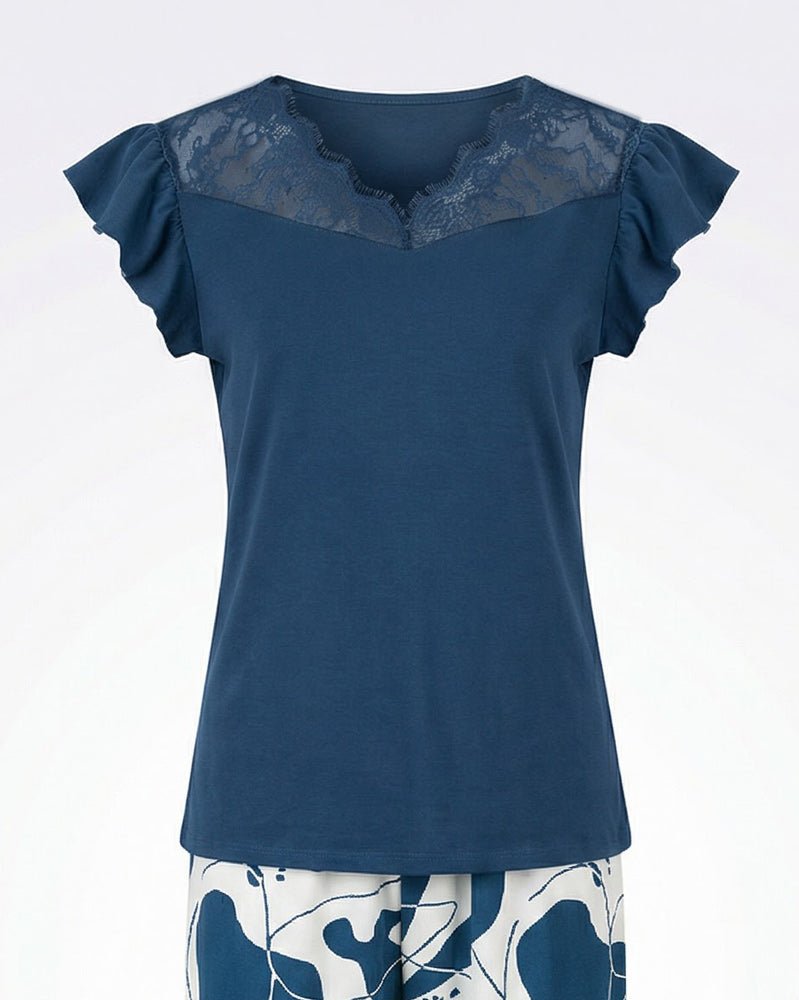 Calm Breeze Pajama Set 6812 - Youlya - pajama set