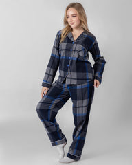 Classic Navy Pajama Set 6718 - Youlya - pajama set
