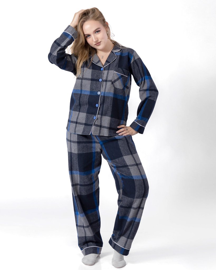 Classic Navy Pajama Set 6718 - Youlya - pajama set