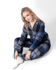 Classic Navy Pajama Set 6718 - Youlya - pajama set