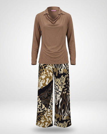 Earth Flow Pajama Set 6802 - Youlya - pajama set