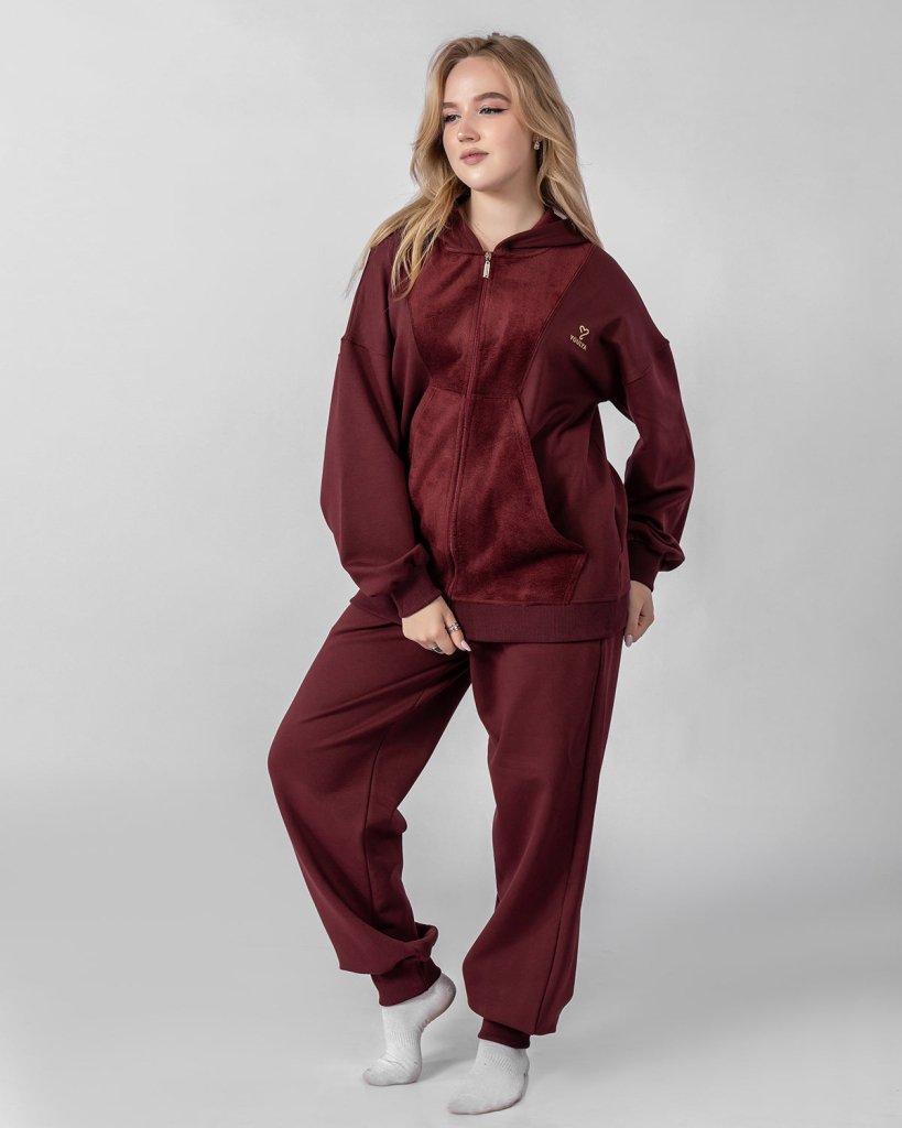 Garnet Glow Pajama Set 6706 - Youlya - pajama set