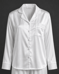 Ivory Silk Touch Pajama Set 6644 - Youlya - 