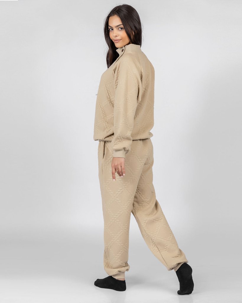 Leaf Sculpture Pajama Set 6712B - Youlya - 