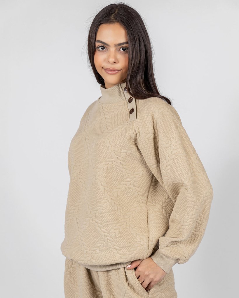 Leaf Sculpture Pajama Set 6712B - Youlya - 