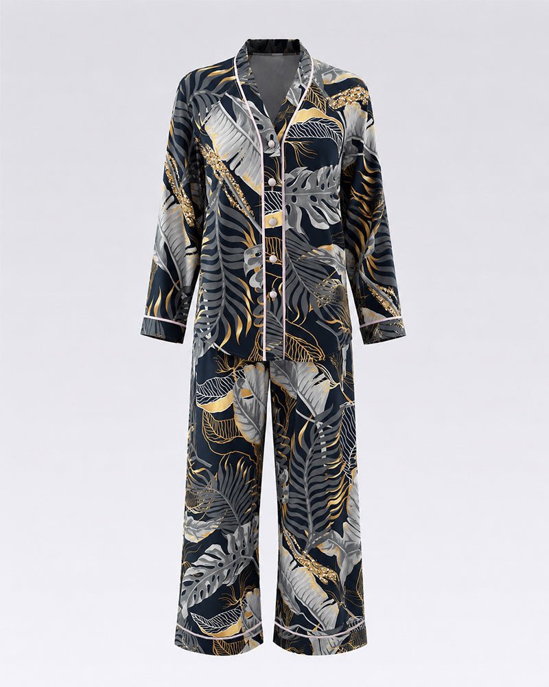 Midnight Luxe Viscose Pajama Set 6837 - Youlya - pajama set