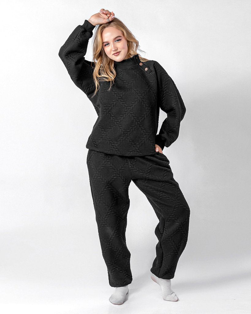 Obsidian Weave Pajama Set 6712A - Youlya - pajama set