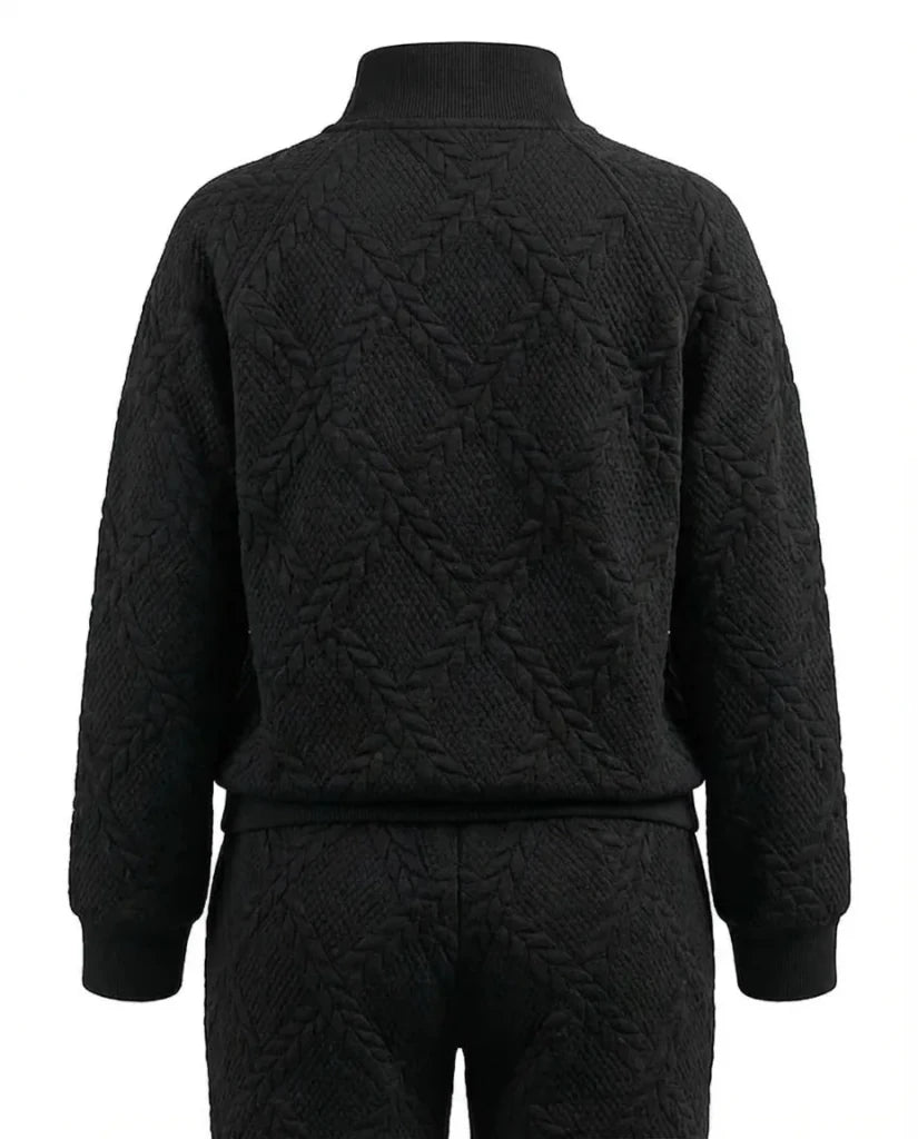 Obsidian Weave Pajama Set 6712A - Youlya - winter pajama set