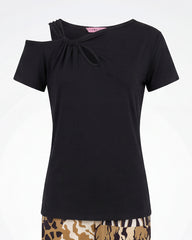 Black Twist Pajama Set 6816