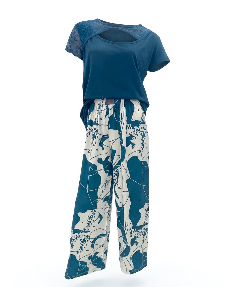Pure Ease Viscose Pajama Set 6814 - Youlya - pajama set