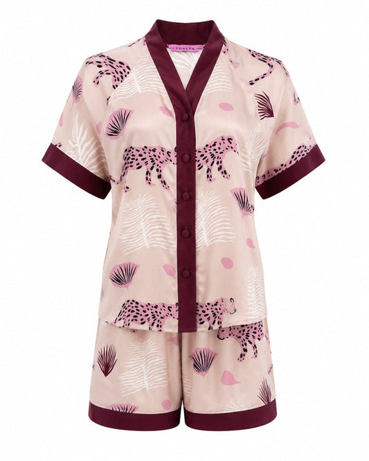 Safari Chic Viscose Short Set 6838 - Youlya - pajama set