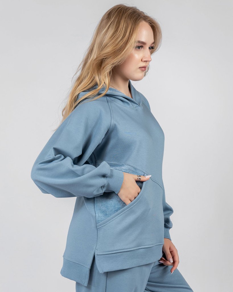 Slant Hoodie Pajama Set 6705 - Youlya - pajama set